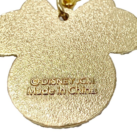 Disney Minnie Mouse Clip On Charm Red Bow Dots Bling Crystals Zipper Pull Purse - Picture 7 of 9